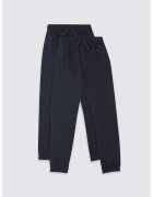 Marks & Spencer Set 2 perechi de pantaloni sport - baieti - cu snur de ajustare in talie - Bleumarin