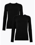 Marks & Spencer Set de bluze de casa - 2 piese - Negru