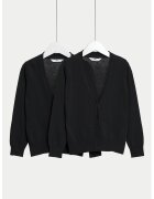 Marks & Spencer Set de cardigane tricotate fin - 2 piese - Negru