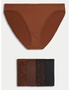 Marks & Spencer Set de chiloti din microfibra - 5 perechi - Maro