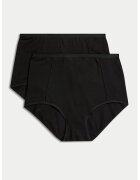 Marks & Spencer Set de chiloti hipster uni - 2 piese - Negru