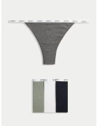 Marks & Spencer Set de chiloti tanga - 4 perechi - Gri