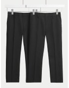 Marks & Spencer Set de pantaloni uni - 2 perechi - Negru