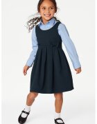 Marks & Spencer Set de rochie cu pliuri si funda - 2 piese - Bleumarin