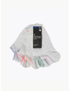 Marks & Spencer Set de sosete scurte Sumptuously Soft™ - 5 perechi - Verde/Gri deschis/Roz