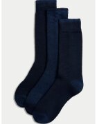 Marks & Spencer Set de sosete termice Heatgen™ - 3 perechi - Albastru ultramarin