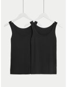 Marks & Spencer Set de top-uri din amestec de modal - 2 piese - Negru