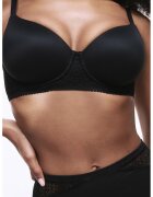 Marks & Spencer Sutien cu burete si insertii din dantela - Negru