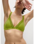 Marks & Spencer Sutien de baie cu burete si cupe triunghiulare - Verde lime