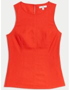 Marks & Spencer Top din amestec de in - fara maneci - Portocaliu mandarina