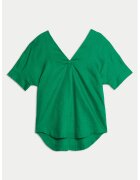 Marks & Spencer Tricou de in cu decolteu in V - Verde