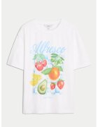 Marks & Spencer Tricou lejer cu imprimeu - Rosu/Verde/Galben