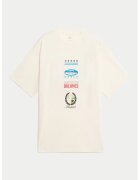 Marks & Spencer Tricou supradimensionat cu imprimeu grafic pe partea din spate - Crem
