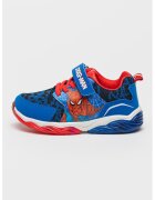 Marvel Pantofi sport cu LED Spiderman - Rosu/Alb/Albastru royal