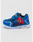 Marvel Pantofi sport cu LED Spiderman - Rosu/Albastru royal