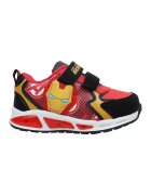 Marvel Pantofi sport cu velcro Iron Man - Negru/Rosu vermillion