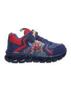 Marvel Pantofi sport cu velcro si imprimeu Spiderman - Albastru inchis/Rosu vermillion