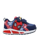 Marvel Pantofi sport cu velcro si imprimeu Spiderman - Albastru inchis/Rosu vermillion