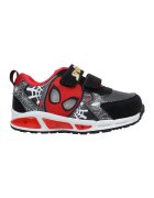 Marvel Pantofi sport cu velcro si imprimeu Spiderman - Negru/Rosu vermillion