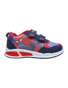 Marvel Pantofi sport cu velcro si Spiderman - Rosu vermillion/Albastru