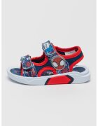 Marvel Sandale cu velcro Spiderman - Rosu/Alb/Albastru