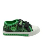 Marvel Tenisi cu velcro - LED si Hulk - Verde/Negru