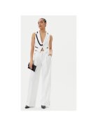 Maryley Pantaloni din material textil dama 25EB566/43BN - Sintetic - Alb - Alb