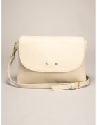 Massimo Castelli Geanta crossbody de piele - Bej deschis