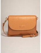 Massimo Castelli Geanta crossbody de piele - Caramel