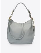 Massimo Castelli Geanta hobo piele - Gri cenusiu - 28x36x13