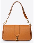 Massimo Castelli Geanta tote din piele - Caramel