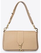 Massimo Castelli Geanta tote din piele - Maro taupe deschis