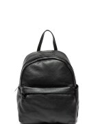 Massimo Castelli Rucsac de piele cu aspect granulat - Negru