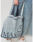 Max&Co Blugi cu croiala ampla - Albastru deschis