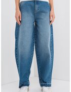 Max&Co Blugi relaxed fit cu talie medie - Albastru inchis