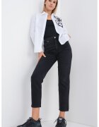 Max&Co Camasa regular fit cu imprimeu floral - Alb/Negru