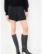 Max&Co Fusta-pantalon din amestec de lana cu pliuri inversate Mister - Negru