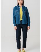 Max&Co Jacheta-camasa din denim cu buzunare pe piept - Albastru