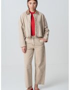 Max&Co Jacheta crop cu maneci cazute - Maro nisip