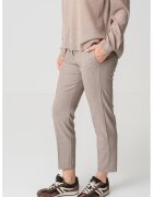 Max&Co Pantaloni crop cu talie inalta - Maro taupe deschis