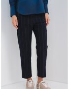 Max&Co Pantaloni cu talie inalta si dungi - Albastru ultramarin