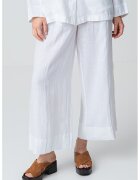 Max&Co Pantaloni de in cu croiala ampla si pliuri frontale - Alb