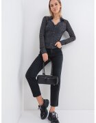 Max&Co Pulover uni cu nasturi - Negru melange