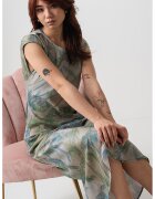 Max&Co Rochie cu model si decolteu rotund - Albastru azur/Verde sparanghel