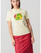Max&Co Tricou cu imprimeu fructat Duomo - Galben pai