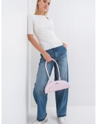 Max&Co Tricou slim fit cu maneci medii si decupaj Decoro - Alb fildes