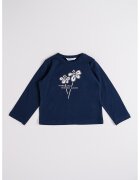 Mayoral Bluza cu broderie si text - Bleumarin