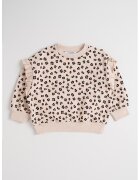 Mayoral Bluza cu decolteu la baza gatului si animal print - Negru/Bej inchis