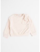 Mayoral Bluza de trening cu funda supradimensionata - Bej deschis