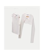 Mayoral Bluza fete 6150 - Bumbac/Elastan - Ecru - Ecru